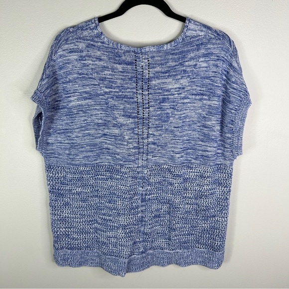Croft & Barrow women’s blue dolman pointelle sweater size XL - Picture 2 of 7